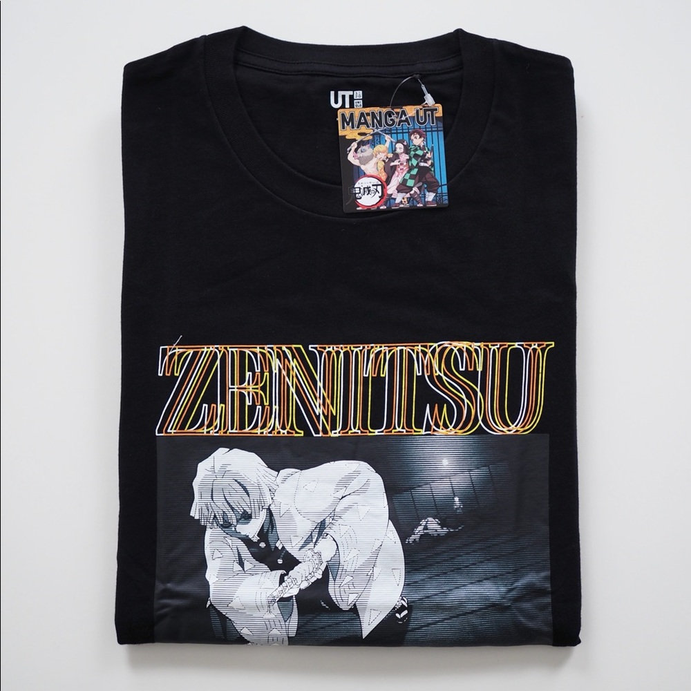 Zenitsu demon slayer kimetsu no yaiba uniqlo t shirt